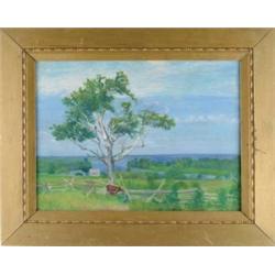 FRANCIS J. FLANAGAN (American, 1897-1927) GRAND LAKE PANORAMIC VIEW.