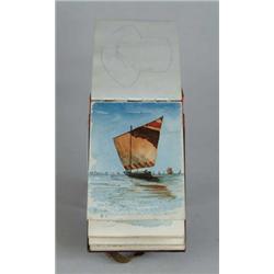 ELEANOR B. STEVENS (American, Late 19th Century) WATERCOLOR SKETCH BOOK.