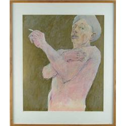 PAIEMENT (American, 20th Century) NUDE MAN.