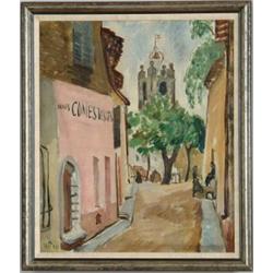 WALDO PEIRCE (American, 1884-1970) “CAGNES TOWER”.