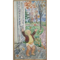 WALDO PEIRCE (American, 1884-1970) “SHOWER OF GOLD, OCT 1947 SEARSPORT, ME”.