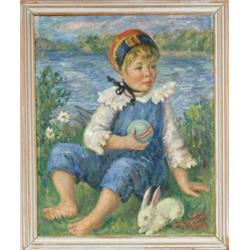 WALDO PEIRCE (American, 1884-1970) “JOHNNIE CUMMINGS”.