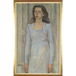 HENRY VARNUM POOR (American, 1888-1970) THREE PORTRAIT SKETCHES OF MRS. WILLIAM CUMMINGS.