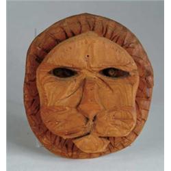 BERNARD LANGLAIS (American, 1923-1977) LION FACE.