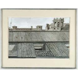 JAMES LAMANTIA (American, 1923-) “SANTA MARIA SPORA MINERVA”.