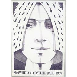 AFTER ALEX KATZ (American, 1927-) “SKOWHEGAN COSTUME BALL, 1969”.