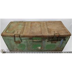 VINTAGE METAL AMMO CONTAINER