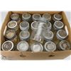 Image 1 : BOX OF VINTAGE JARS WITH LIDS
