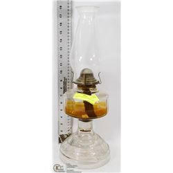 ANTIQUE 10 SIDE ROUND BASE OIL LAMP