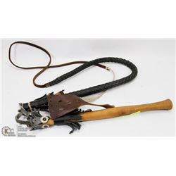 ANTIQUE HORSE WHIP. COLLECTIBLES