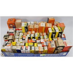 FLAT OF VINTAGE RADIO TUBES