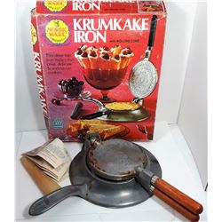 26 - VINTAGE KRUMKAKE IRON AND
