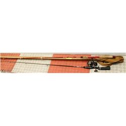 PAIR OF FISHING RODS, ONE WITH CASE
