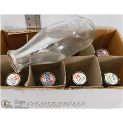 BOX OF MILK BOTTLES