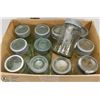 Image 1 : BOX OF VINTAGE JARS WITH LIDS