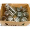 Image 1 : BOX OF VINTAGE JARS, MOST WITH LIDS