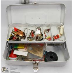 FULL VINTAGE TACKLE BOX.