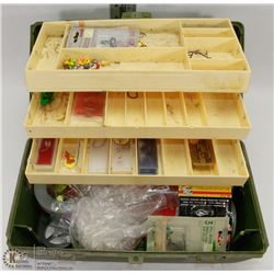 FULL VINTAGE TACKLE BOX.