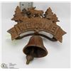Image 1 : ANTIQUE CAST IRON DOOR BELL WITH MOOSE MOTIF.
