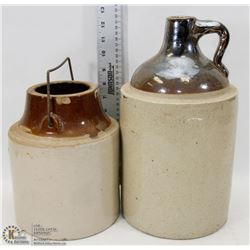 VINTAGE CROCK AND JUG