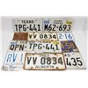 Image 1 : FLAT OF LICENSE PLATES, INCLUDES TEXAS, 1939 ALBERTA