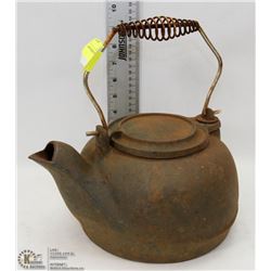 ANTIQUE CAST IRON KETTLE