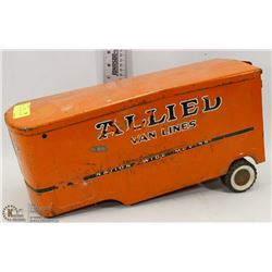 VINTAGE TIN  ALLIED VAN LINES TRAILER