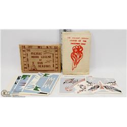 TWO SETS OF MICMAC SILK SCREEN NOTE CARDS IN