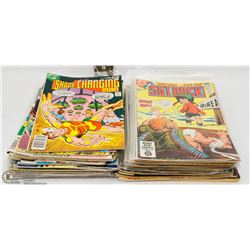 LOT OF 45 VINTAGE COMICS INCL SGT ROCK, CONAN AND