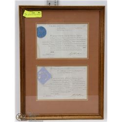 ANTIQUE SET OF 2 LEGAL ORIGINAL 1868