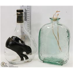 AQUA BLUE DECORATIVE GLASS WITH MEUKOW VS COGNAC