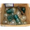 Image 1 : BOX OF 15 GLASS INSULATORS