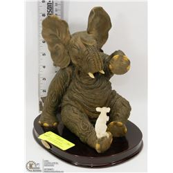 THE NATALIA COLLECTION ELEPHANT AND MOUSE STATUE