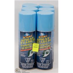 6 BOTTLES OF ACTION 1 SPRAY STARCH