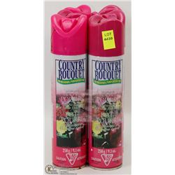 6 CANS OF COUNTRY BOUQUET AIR FRESHENER