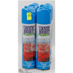 6 CANS OF COUNTRY BOUQUET AIR FRESHENER