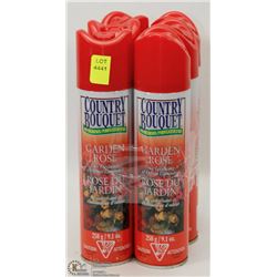6 CANS OF COUNTRY BOUQUET AIR FRESHENER