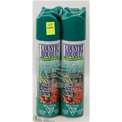 6 CANS OF COUNTRY BOUQUET AIR FRESHENER