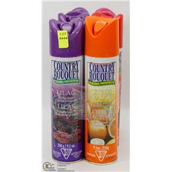 6 CANS OF COUNTRY BOUQUET AIR FRESHENER