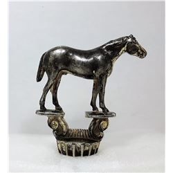 2 - VINTAGE HORSE RADIATOR CAP