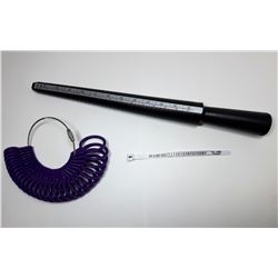 8 - MANDREL STYLE RING SIZER & 2