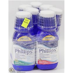 LOT OF 7 PHILLIPS ANTACID BOTTLES