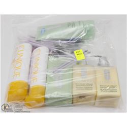 BAG OF CLINIQUE BEAUTY PRODUCTS, SOME ARE TESTERS