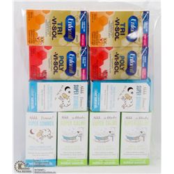 10 ASSORTED BOTTLES OF BABY PRODUCTS