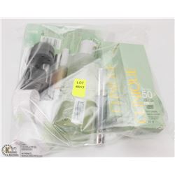 BAG OF BEAUTY PRODUCTS, SOME TESTERS