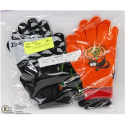 6PK CHILD HALLOWEEN GLOVES