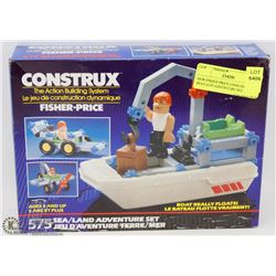 NEW FISHER PRICE CONSTRUX SEA/LAND ADVENTURE SET