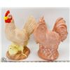 Image 1 : LARGE FIGURES OF CHICKEN AND ROOSTER
