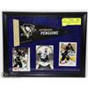 Image 1 : FRAMED SIDNEY CROSBY HOCKEY CARD PICTURE