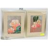 Image 1 : PAIR OF FRAMED FLOWER PICTURES